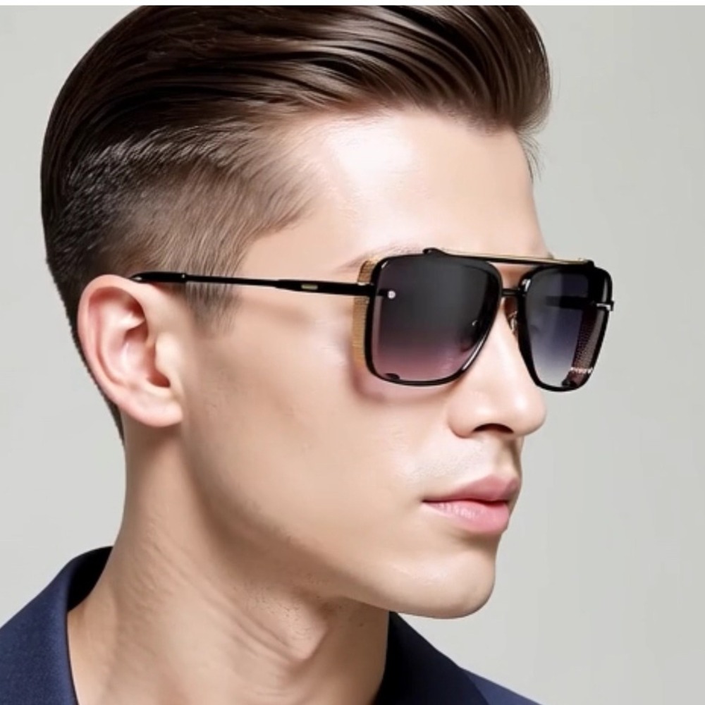 Sunglasses‎ Steampunk Design Square Frame Men's Fashion Elegant Luxury Outdoor
